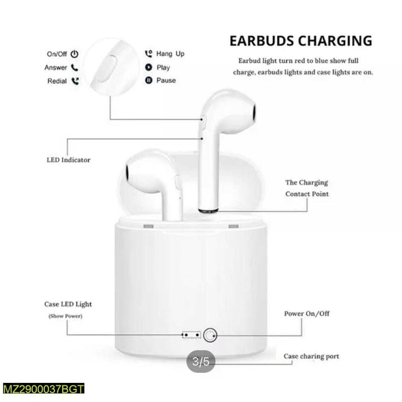 i7S TWS Wireless Twins Bluetooth Earbuds, Earpods, Wireless Handree, Wirele