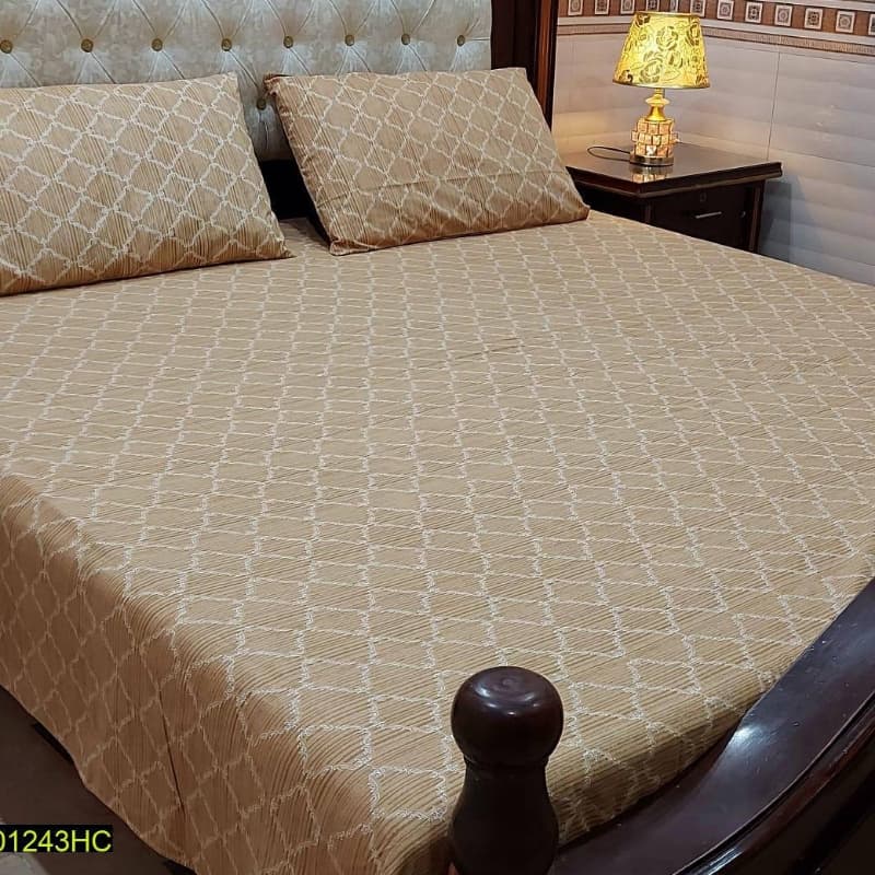 Pcs Digital Printed Stitched Cotton Sotton Double Bedsheet