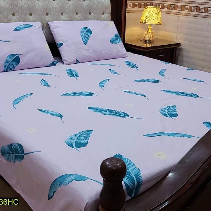 Pcs Digital Printed Stitched Cotton Sotton Double Bedsheet