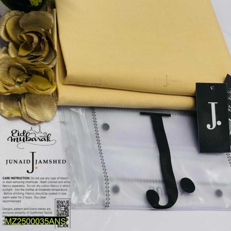 J. Soft Cotton Suit For Men Unstiched
