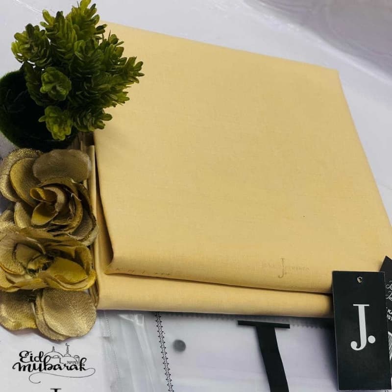 J. Soft Cotton Suit For Men Unstiched
