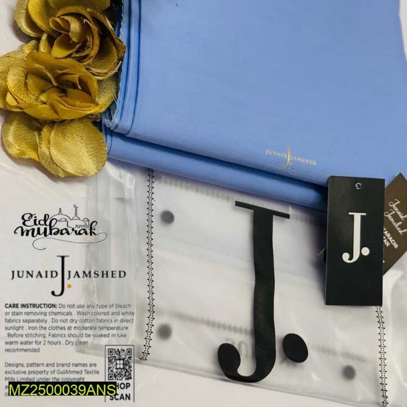 J. Soft Cotton Suit For Men Unstiched