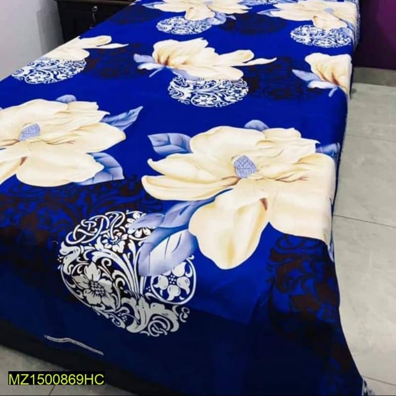 2x Digital Printed Cotton Bedsheets with 2x Pillow