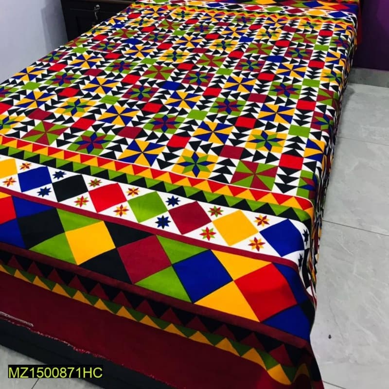 2x Digital Printed Cotton Bedsheets with 2x Pillow