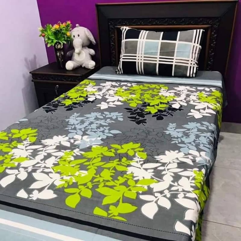 2x Digital Printed Cotton Bedsheets with 2x Pillow