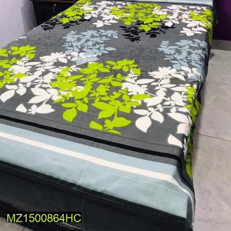 2x Digital Printed Cotton Bedsheets with 2x Pillow