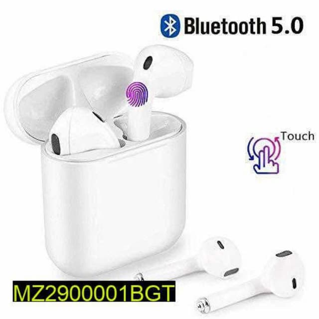 Bluetooth 5.0 Wireless Earphones I12 TWS (White)