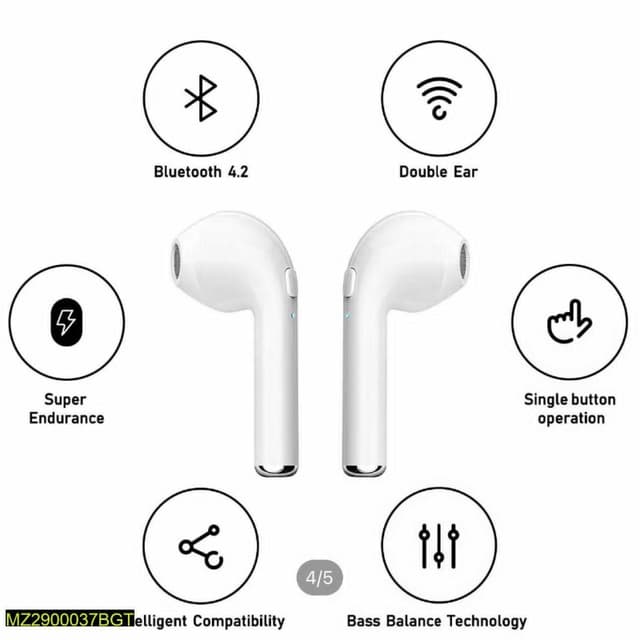 i7S TWS Wireless Twins Bluetooth Earbuds, Earpods, Wireless Handree, Wirele