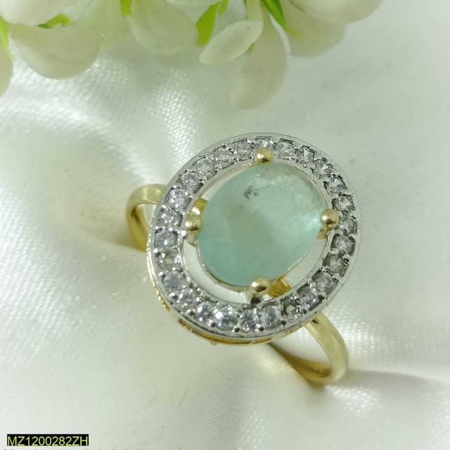 1 Pcs Semi Zircons stone Ring